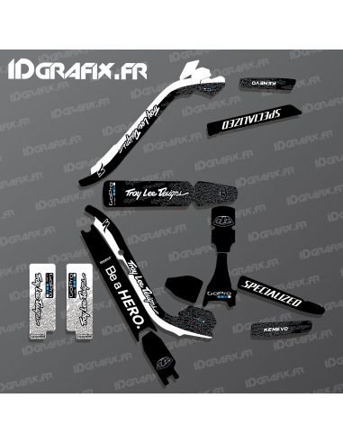 Kit deco Troy Lee Edición Completa (Negro/Blanco) - Especializado Kenevo