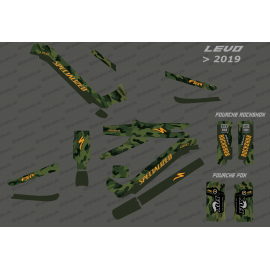 Kit deco Army Edition Full (Green) - Specialized Levo (after 2019)