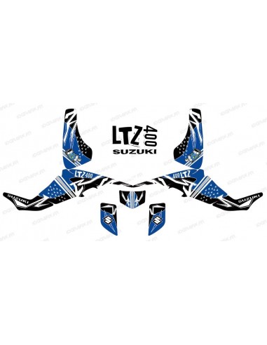 Kit décoration Street Bleu - IDgrafix - Suzuki LTZ 400