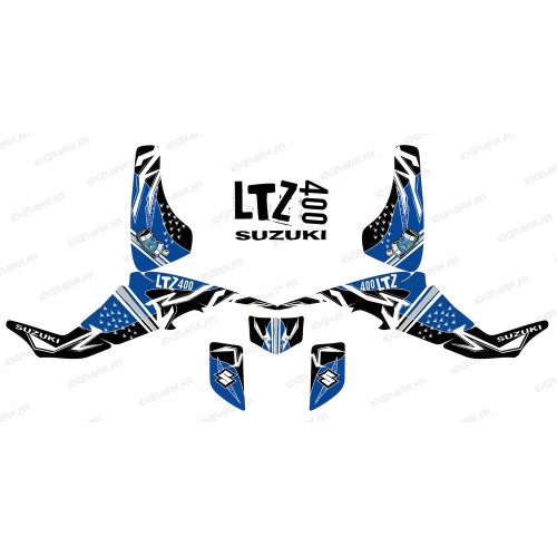 Kit décoration Street Bleu - IDgrafix - Suzuki  LTZ 400