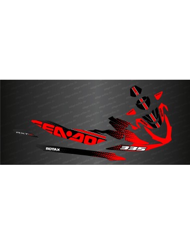 Kit de decoración de HexaSpeed Edición (Rojo) - Seadoo RXT-X 300