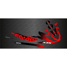Kit décoration HexaSpeed Edition (Rouge) - Seadoo RXT-X 300-idgrafix
