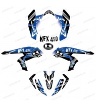 Kit de decoración de la Calle Azul - IDgrafix - Kawasaki KFX 450R