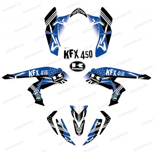 Kit de decoració Carrer Blau - IDgrafix - Kawasaki KFX 450R