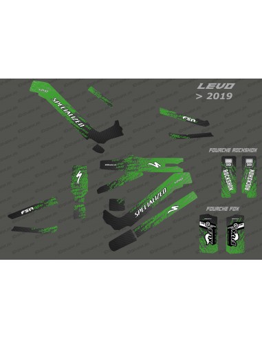 Kit deco Levo Edizione Completa (Verde) - Specializzata Levo (dopo il 2019)