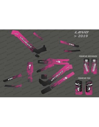 Kit déco Levo Edition Full (Rose) - Specialized Levo (après 2019)