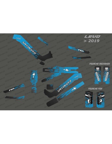 Kit déco Levo Edition Full (Bleu) - Specialized Levo (après 2019)