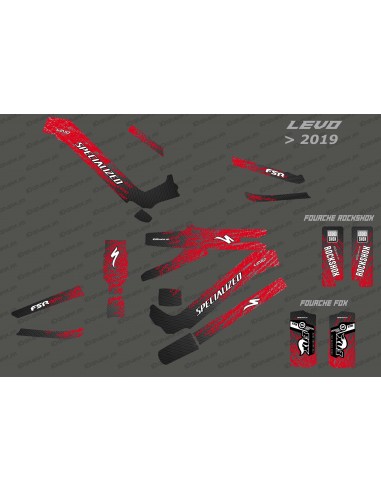 Kit déco Levo Edition Full (Rouge) - Specialized Levo (après 2019)