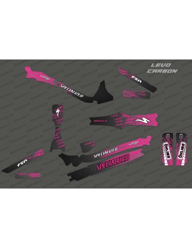 Kit déco Levo Edition Full (Rose)- Specialized Levo Carbon