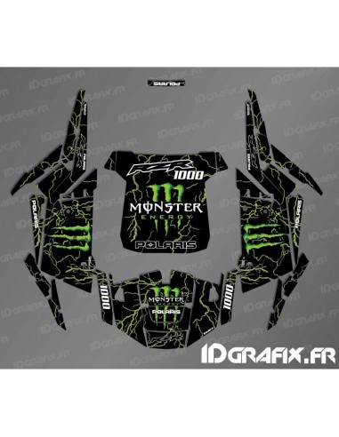 Kit decoración Monster Edición 2018 (verde) - IDgrafix - Polaris RZR 1000 Turbo