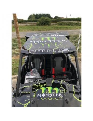 Kit decoration Monster 2018 Edition (green) - IDgrafix - Polaris RZR 1000 Turbo