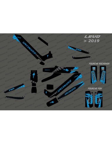 Kit deco GP Edición Completa (Azul) - Especializado Levo (después de 2019)