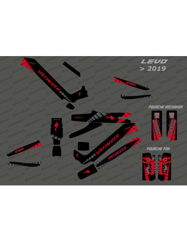 Kit déco GP Edition Full (Rouge) - Specialized Levo (après 2019)
