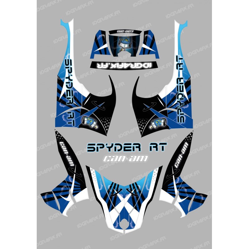 Kit décoration Space Bleu - IDgrafix - Can Am Spyder RT - Idgrafix