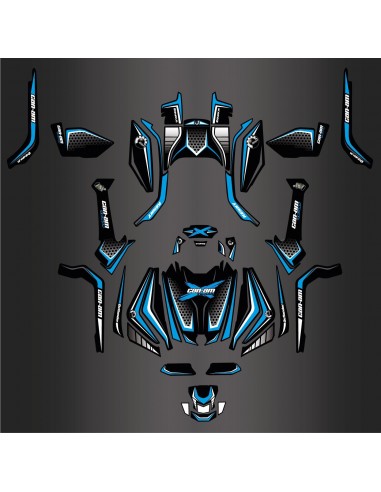 Kit décoration Full X Limited Edition (Bleu octane) - IDgrafix - Can Am Outlander G2