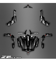 Kit de decoració Black/White Edition - Idgrafix - CF Moto ZForce -idgrafix
