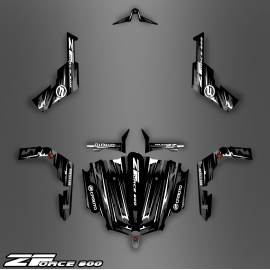 Kit de decoración de Black/White Edition - Idgrafix - CF Moto ZForce -idgrafix