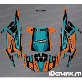 Kit decoration Straight Edition (Orange/Turquoise) - IDgrafix - Polaris RZR 1000 Turbo