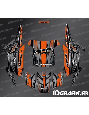 Dekorationskit Titanium Edition (Orange) - IDgrafix - Polaris RZR 1000 Turbo