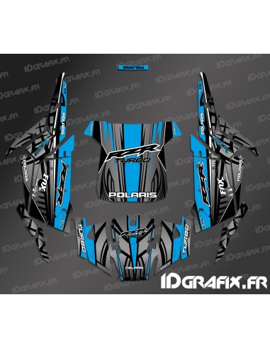 Kit décoration Titanium Edition (Bleu)- IDgrafix - Polaris RZR 1000 Turbo