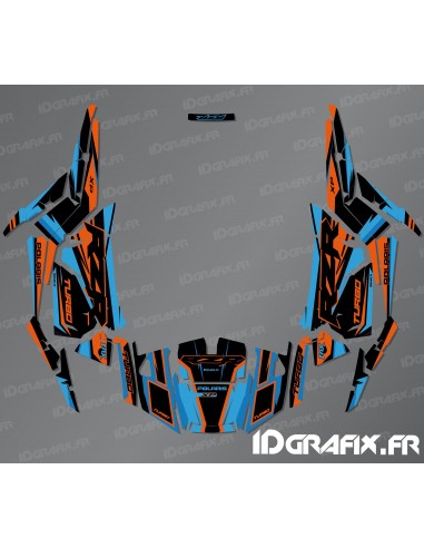 Dekorationsset Factory Edition (Blau/Orange) - IDgrafix - Polaris RZR 1000 Turbo