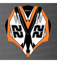Kit de decoración de la Cubierta de la AV Naranja LTD para Kawasaki Ultra 250/260/300/310R