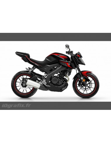 Kit décoration Racing Rouge - IDgrafix - Yamaha MT-125