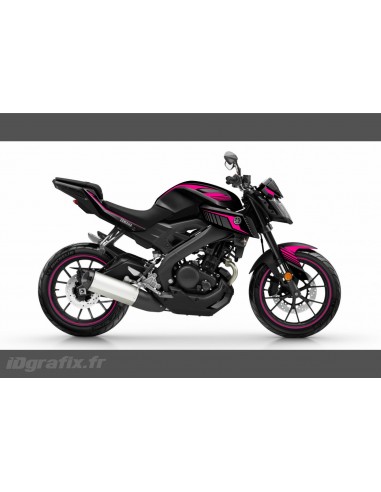 Kit de decoració de Curses de color Rosa - IDgrafix - Yamaha MT-125 -idgrafix