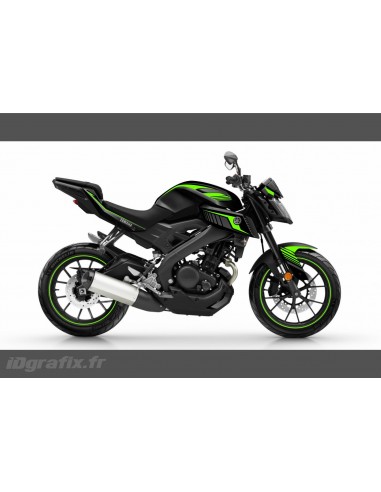 Kit décoration Racing Vert Fluo - IDgrafix - Yamaha MT-125