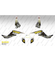 Kit de decoración de Carreras de Poder Amarillo - IDgrafix - Suzuki LTZ 400