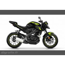 Kit decoration Racing Yellow Fluo - IDgrafix - Yamaha MT-125 - IDgrafix