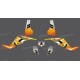 Kit de decoració Seleccions de color Groc IDgrafix - Suzuki LTZ 400
