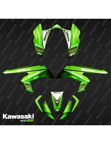Kit de decoració Racing Green Power - IDgrafix - Kawasaki KFX 450R