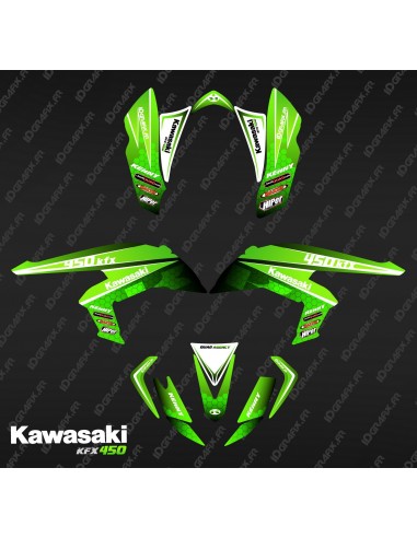 Kit de decoración de Carreras de la Energía Verde - IDgrafix - Kawasaki KFX 450R