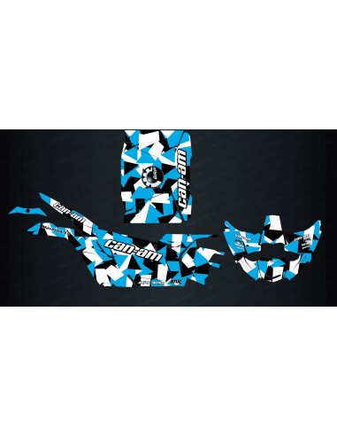 Kit de decoración de la Plaza de Edición (Negro/Azul) - Idgrafix - Can Am Maverick X3