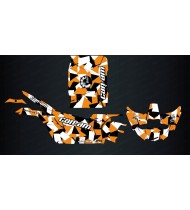 Kit de decoració de la Plaça de l'Edició (Negre/Taronja) - Idgrafix - Can Am Maverick X3 -idgrafix