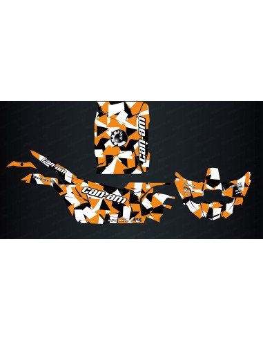 Kit decoration Square Edition (Black/Orange) - Idgrafix - Can Am Maverick X3