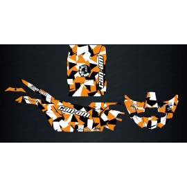 Kit de decoración de la Plaza de Edición (Negro/Naranja) - Idgrafix - Can Am Maverick X3 -idgrafix