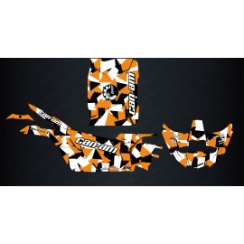 Kit dekor Square Edition (Schwarz/Orange) - Idgrafix - Can Am Maverick X3-idgrafix