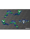 Kit décoration 60eme Yamaha Full (Bleu/Vert) - IDgrafix - Yamaha YFZ 450 / YFZ 450R