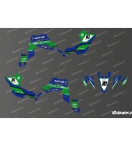 Kit decorazione 60 Yamaha Completa (Blu/Verde) - IDgrafix - Yamaha YFZ 450 / YFZ 450R