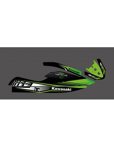 Kit deco personalizzato Monster Edition (verde) per Kawasaki SXR 800