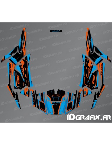 Kit de decoración de la Fábrica de Edición (Azul/Naranja)- IDgrafix - Polaris RZR 1000 S/XP