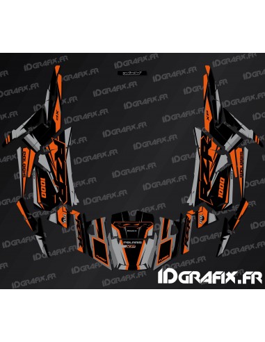 Kit dekor Factory Edition (Grau/Orange)- IDgrafix - Polaris RZR 1000 S/XP