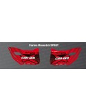 Stickers Factory Edition (red) for doors Can Am Maverick TRAIL