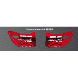 Stickers Trail Edition (red) for doors Can Am Maverick TRAIL - IDgrafix