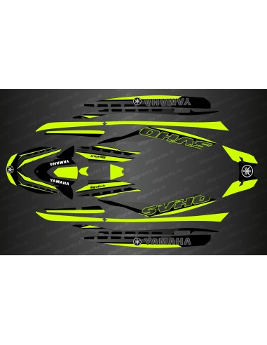 Kit deco Edizione della Corsa Giallo Lime - YAMAHA-FX (DOPO il 2019)