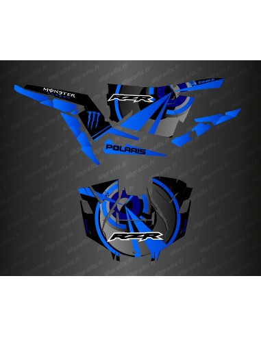 Kit decorazione Ottica Edition (Blu)- IDgrafix - Polaris RZR 1000 Turbo / Turbo S