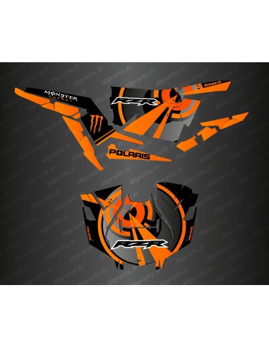 Kit de decoració Òptica Edició (Taronja)- IDgrafix - Polaris RZR 1000 Turbo / Turbo S -idgrafix