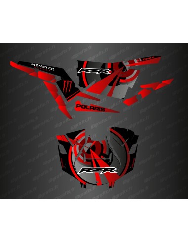 Kit de decoración de Óptica Edición (Rojo)- IDgrafix - Polaris RZR 1000 Turbo / Turbo S